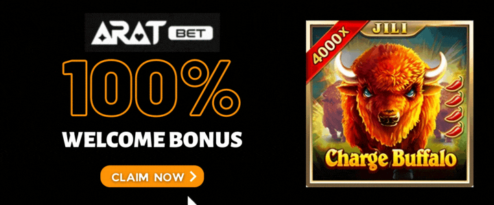 Aratbet 100 Deposit Bonus- Charge Buffalo Slot