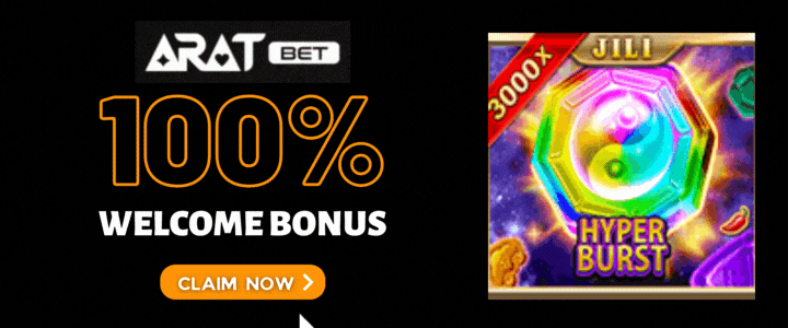 Aratbet 100% Deposit Bonus- hyper burst slot