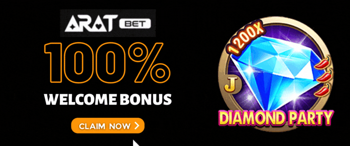 Aratbet 100 Deposit Bonus - Diamond Party slot
