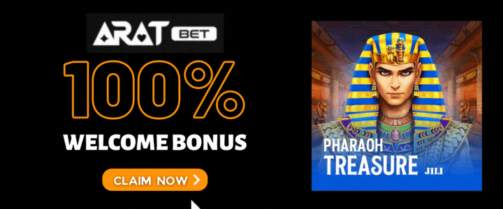 Aratbet 100 Deposit Bonus - Pharaoh Treasure lot