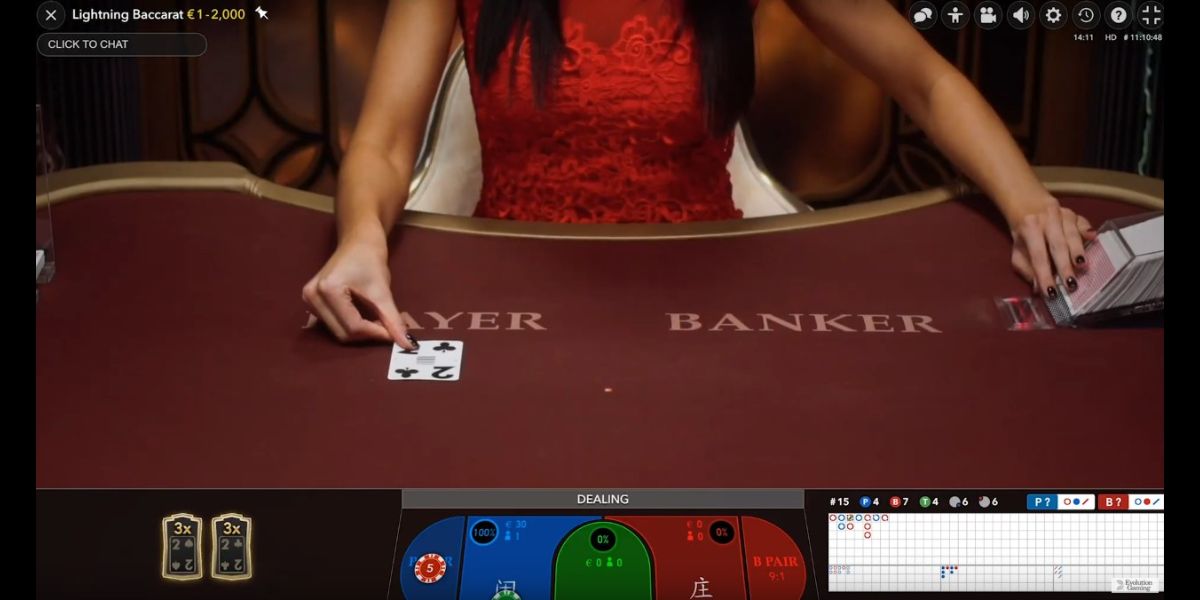 Lightning Baccarat - Gameplay 2 - phbet1