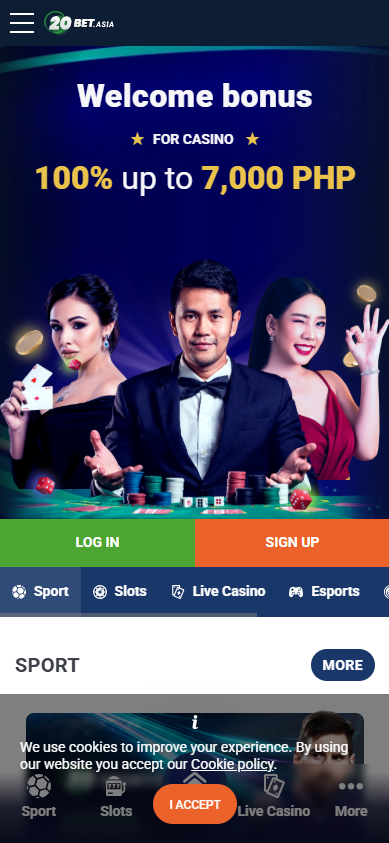 20Bet Casino - Homepage - phbet1