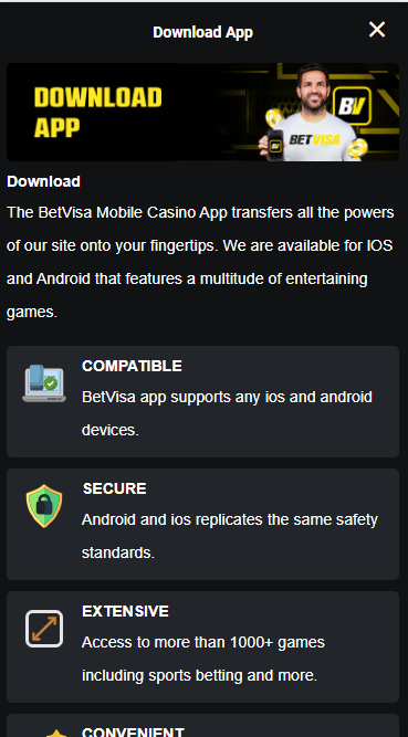 Betvisa Online Casino - APP Download - phbet1