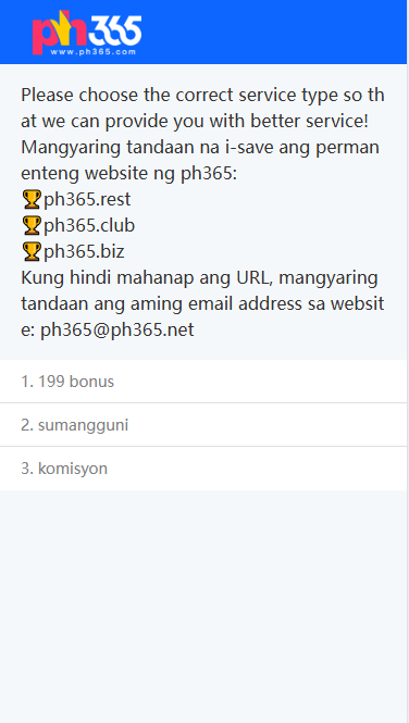 365 Online Casino - CustomerSupport - phbet1