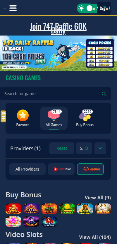 747 Online Casino - Promotion - phbet1