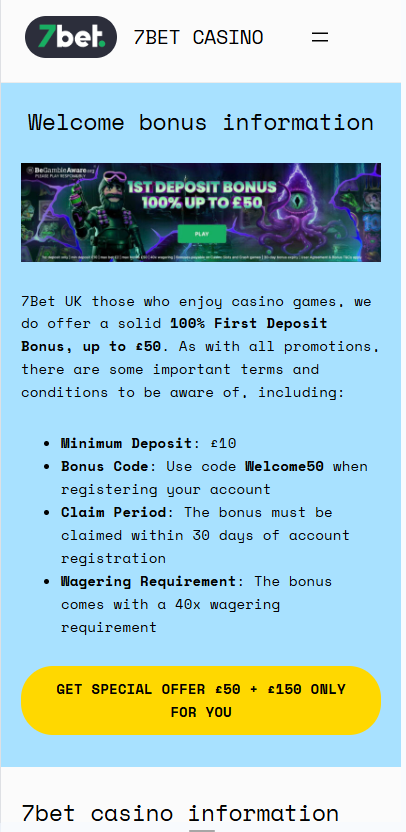 7Bet Online Casino - Promotion - phbet1