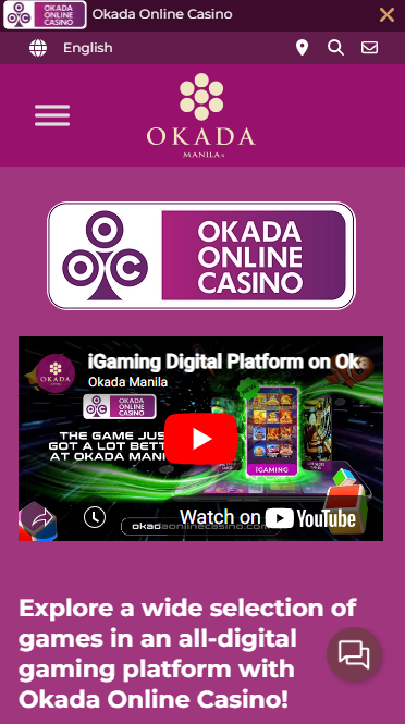 Okada Online Casino - Homepage - phbet1