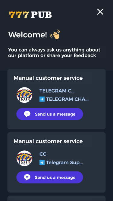 777Pub Online Casino - CustomerSupport - phbet1