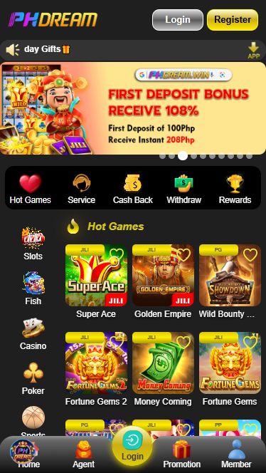 Phdream Online Casino - Homepage - phbet1