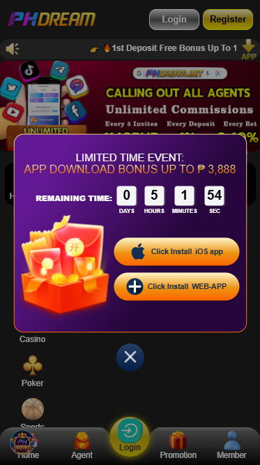 Phdream Online Casino - APP Download - phbet1