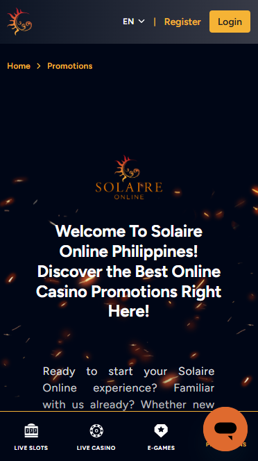 Solaire Online Casino - Promotion - phbet1