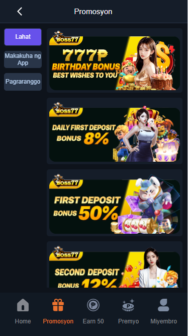 Boss77 Casino - Promotion - phbet1