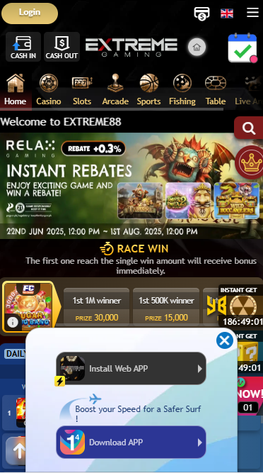 ExtremeGaming88 Casino - Homepage - phbet1