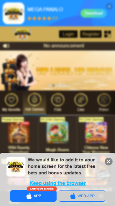 Megapanalo Casino - APP Download - phbet1