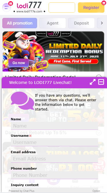 Lodi777 Casino - CustomerSupport - phbet1