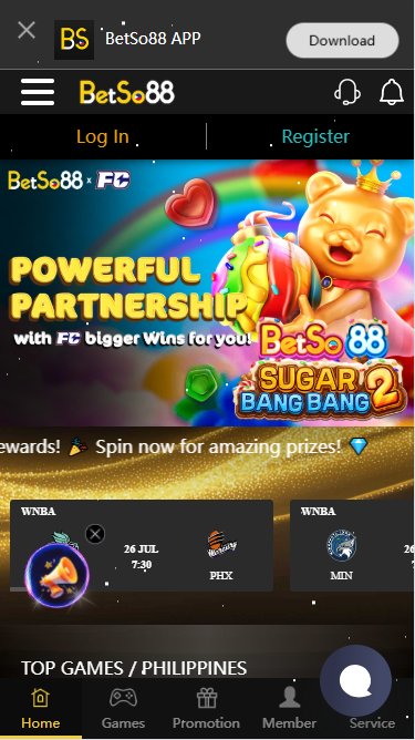 Betso88 Casino - Homepage - phbet1